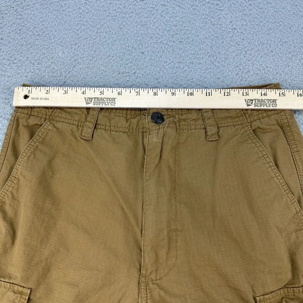 CSG Cargo Shorts Men's 30‎ Brown Pockets Outdoor Hiking Champs Ripstop Outdoors